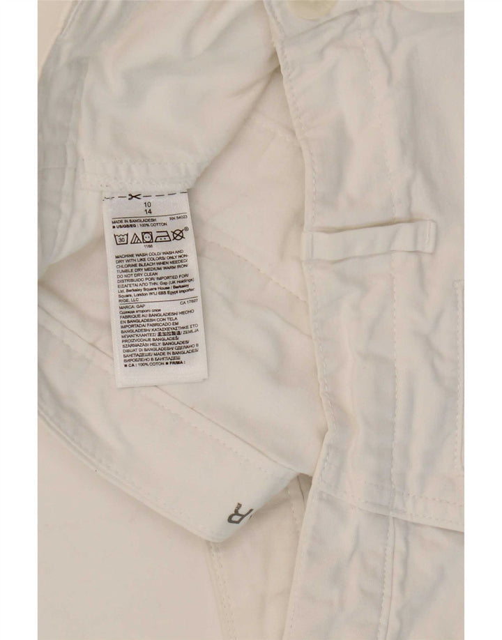 Gap Γυναικείο Hot Παντελόνι US 10 Large W32 Λευκό βαμβακερό