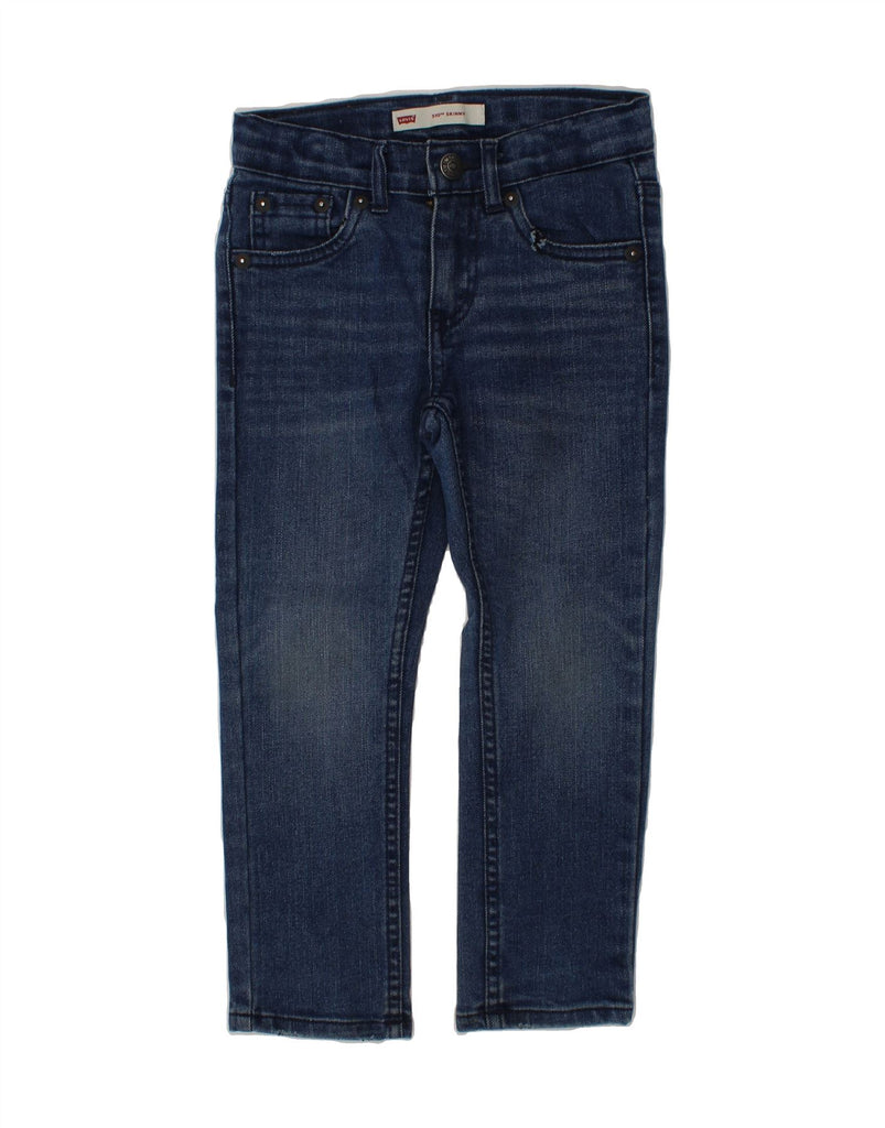 LEVI'S Boys 510 Skinny Jeans 3-4 Years W22 L16 Blue Cotton Vintage Levi's and Second-Hand Levi's from Messina Hembry 