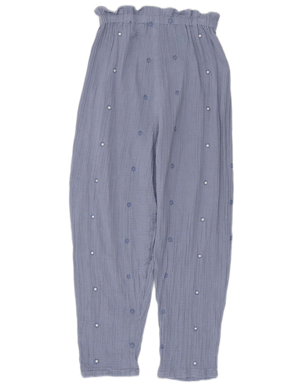 Benetton Girls Casual Παντελόνι ψηλόμεσης 11-12 ετών 2XL W22 L26 Μπλε