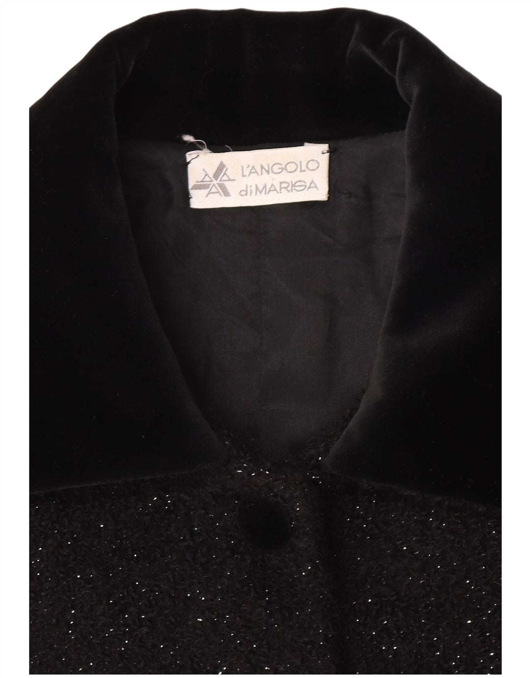 Marisa Γυναικείο σακάκι σακάκι με 5 κουμπιά UK 12 Medium Black Flecked