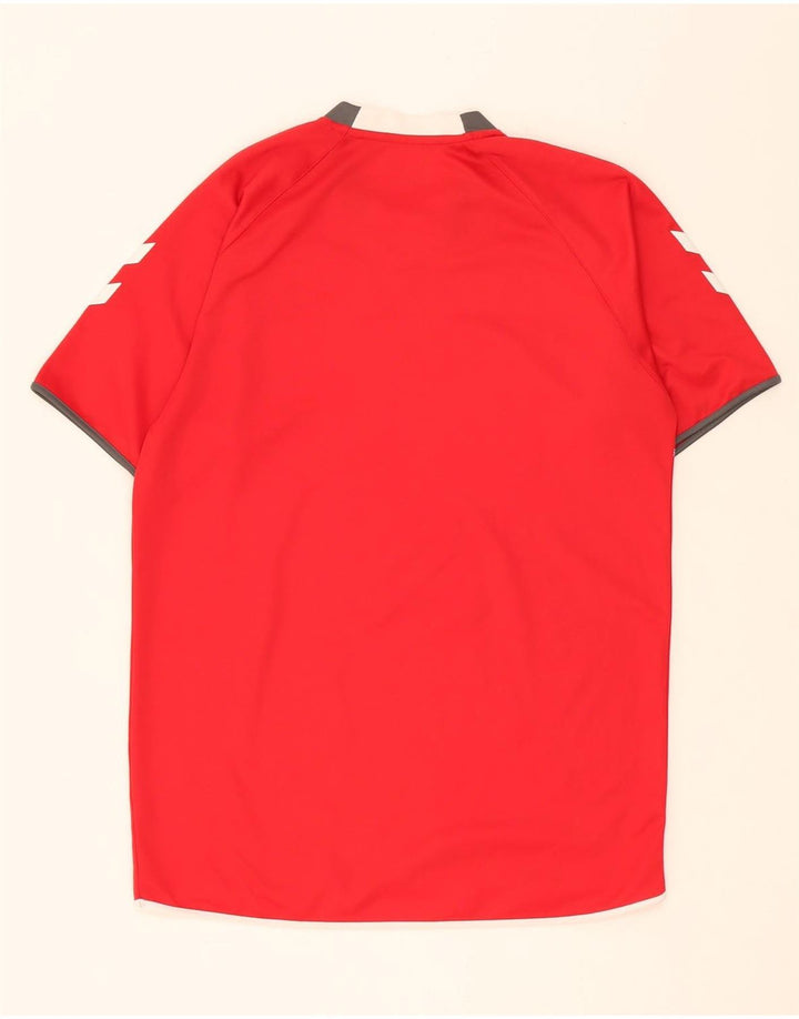 HUMMEL Mens Graphic T-Shirt Top Medium Red Polyester Vintage Hummel and Second-Hand Hummel from Messina Hembry 