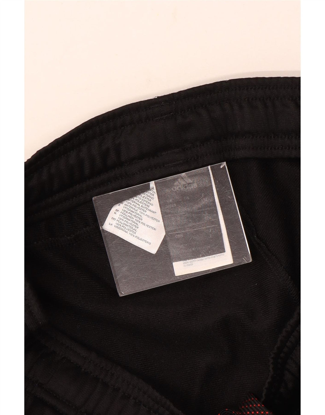 Ανδρικό παντελόνι αθλητικής φόρμας Adidas UK 38/40 μεσαίο μαύρο πολυεστέρα