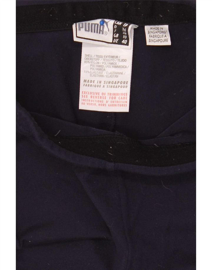 Puma Γυναικεία Κάπρι Κολάν UK 10 Small Navy Blue Nylon