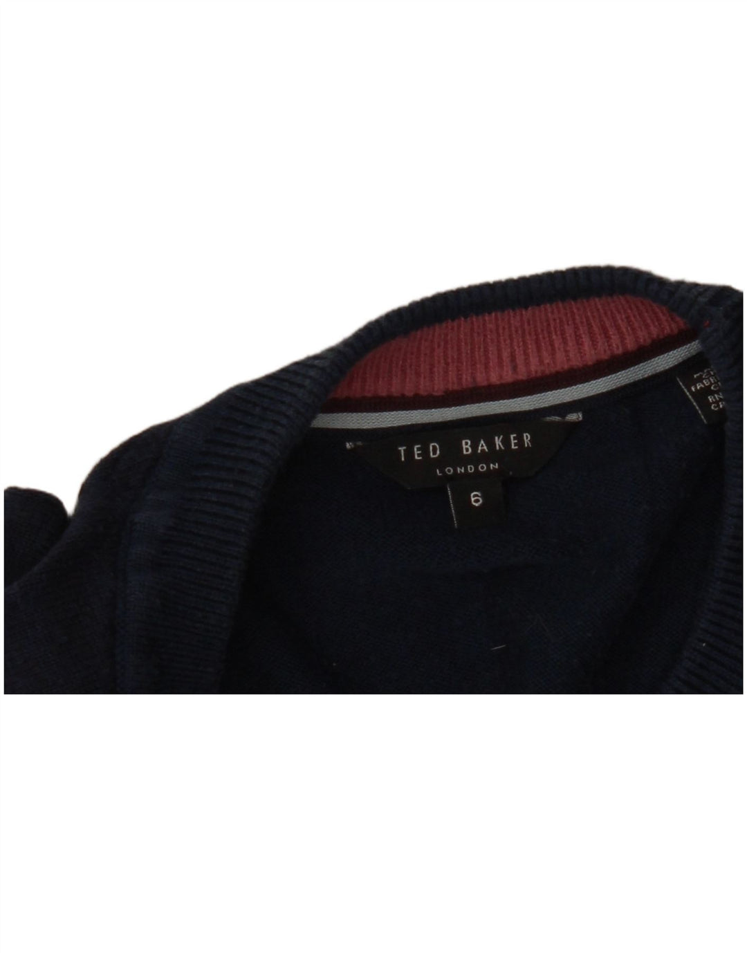 Γυναικείο πουλόβερ με λαιμόκοψη Ted Baker Μέγεθος 6 2XL Navy Blue