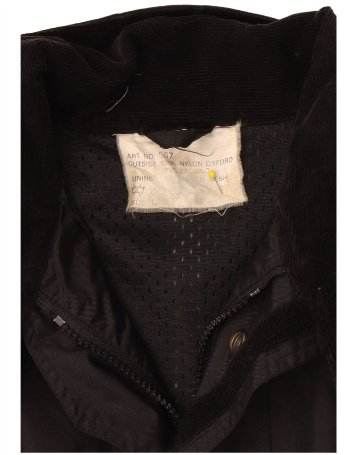 Freewheel Mens Moto Racer Utility Jacket UK 38 Medium Black Nylon