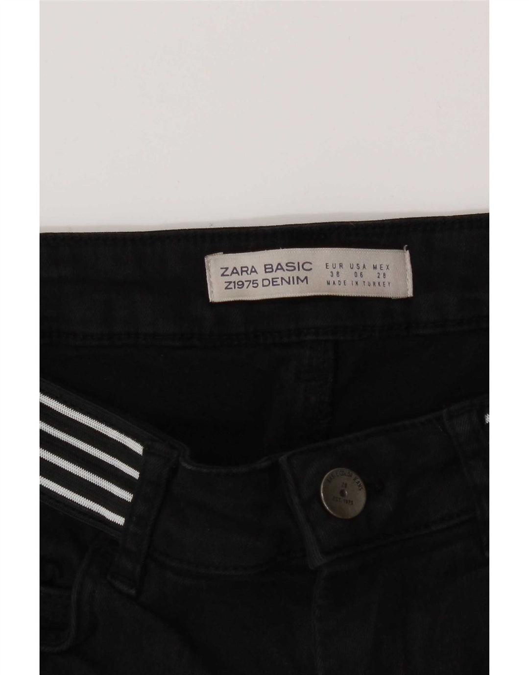 Zara Γυναικείο Slim Jeans EU 38 Small W28 L27 Μαύρο