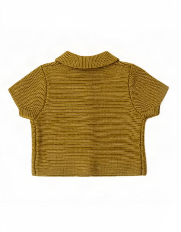Zara Γυναικεία Ζακέτα με κοντό μανίκι τοπ UK 14 Medium Khaki