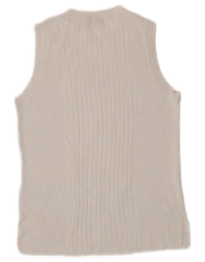 Marks & Spencer Γυναικείο γιλέκο Tank Top UK 14 Large White Viscose