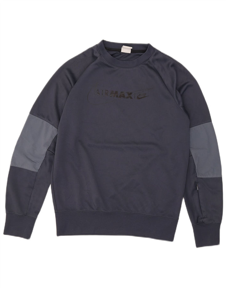 Ανδρικό γραφικό φούτερ Nike Jumper Small Navy Blue Colorblock Πολυεστέρας