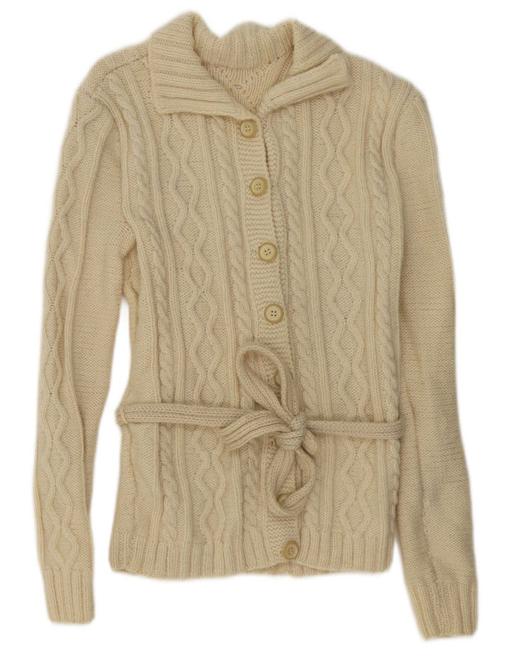 Vintage Γυναικεία Ζακέτα UK 14 Medium Beige