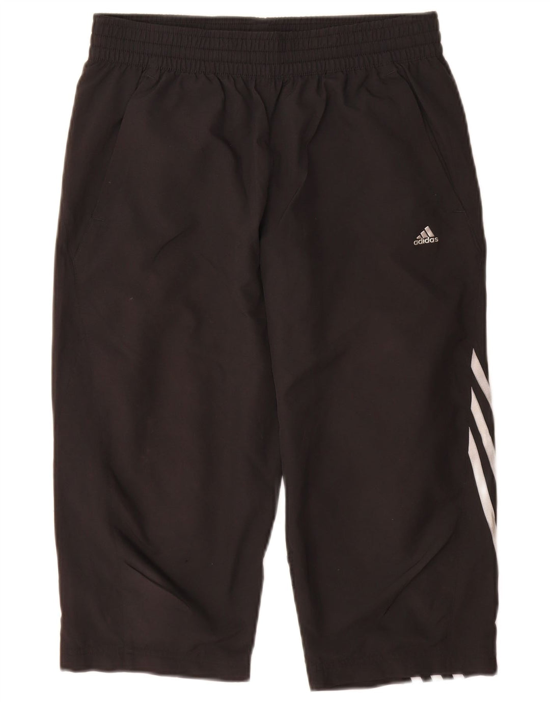 Παντελόνι αθλητικής φόρμας Adidas Boys Climacool Capri 15-16 ετών μαύρο πολυεστέρα