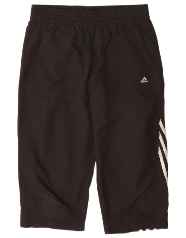 Παντελόνι αθλητικής φόρμας Adidas Boys Climacool Capri 15-16 ετών μαύρο πολυεστέρα
