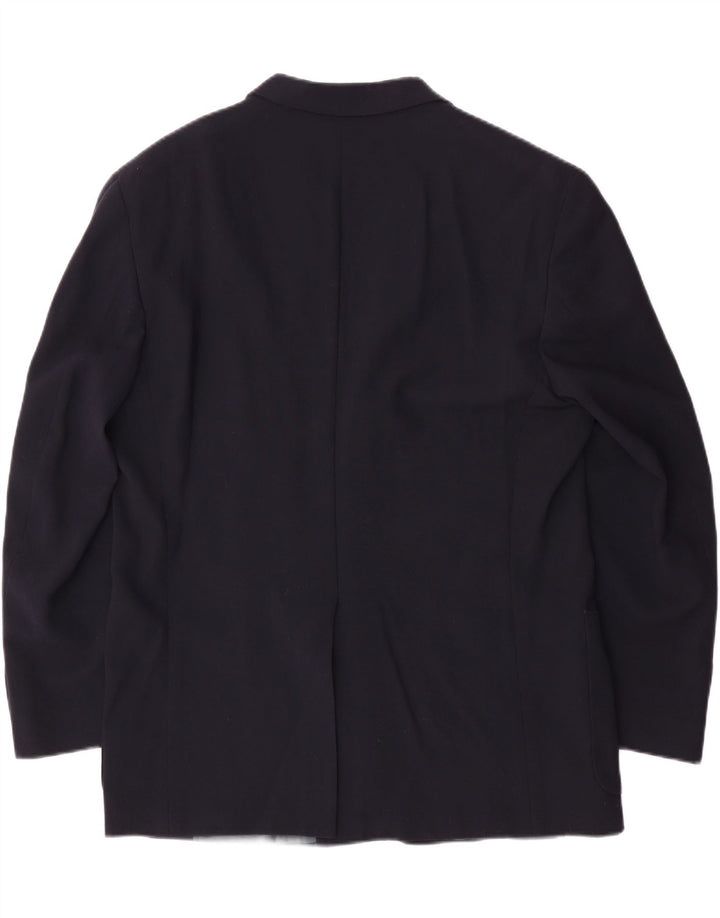 DANIEL HECHTER Ανδρικό σακάκι με 3 κουμπιά σακάκι IT 52 XL Μπλε παρθένο μαλλί