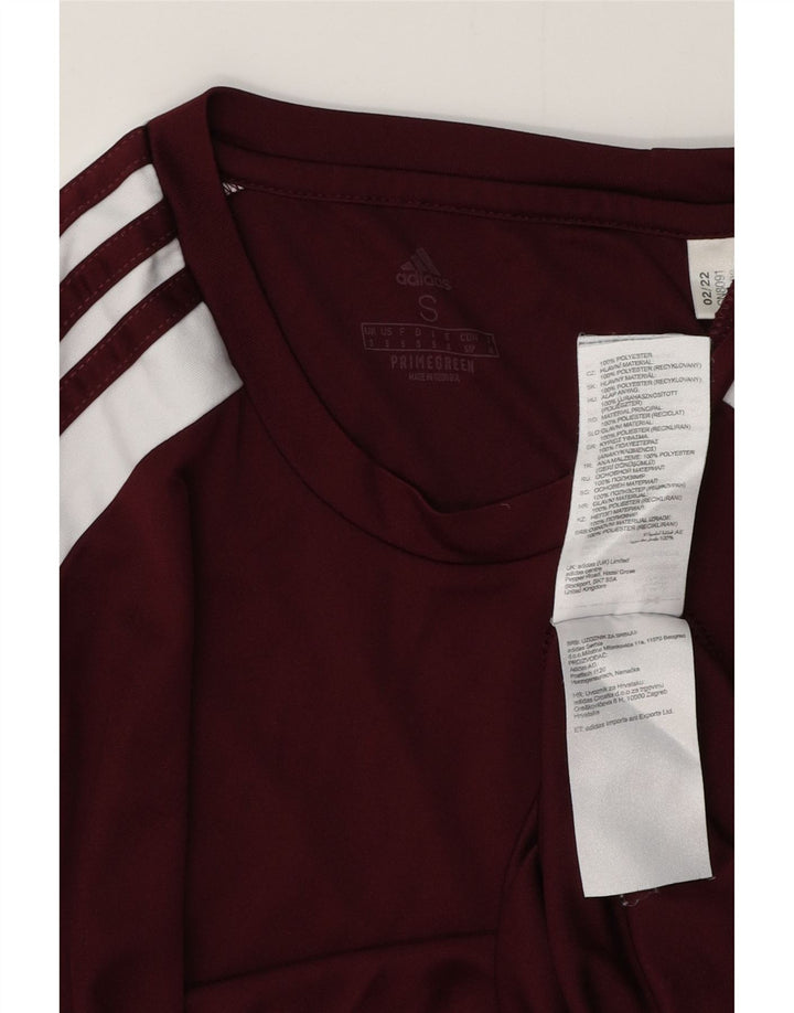 Ανδρικό γραφικό μπλουζάκι ADIDAS Aeroready Top Μικρό Βουργουνδί Πολυεστέρας