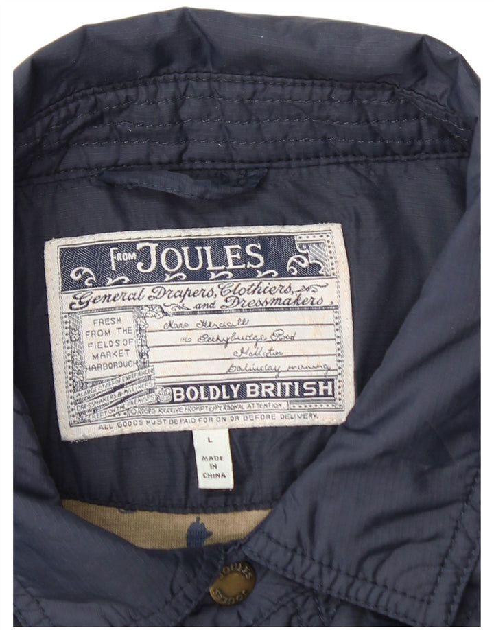JOULES Ανδρικό καπιτονέ μπουφάν UK 40 Large Navy Blue Polyamide