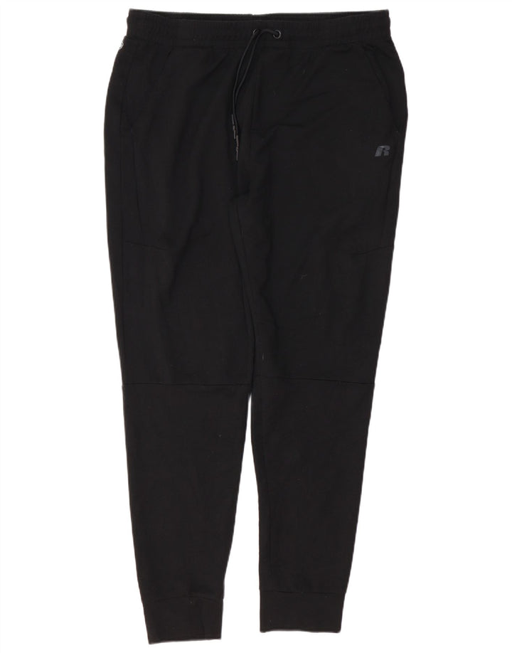 RUSSELL ATHLETIC Ανδρική αθλητική φόρμα παντελόνι Joggers μεγάλο μαύρο πολυεστέρα