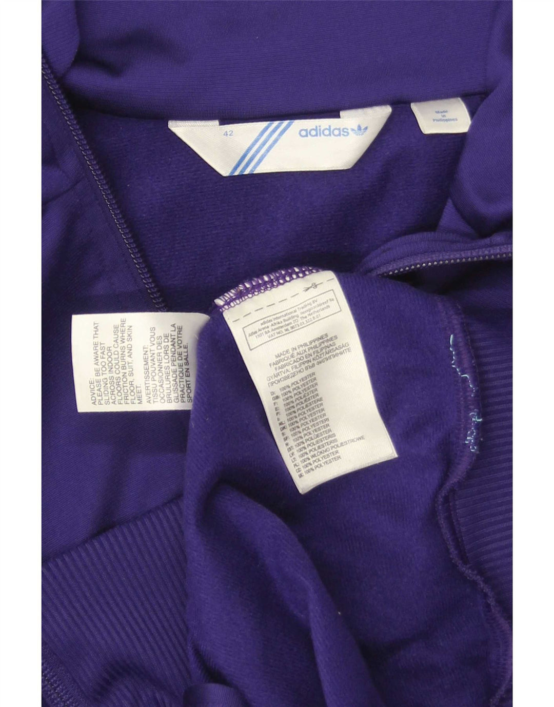 Γυναικεία αθλητική φόρμα Adidas Top Jacket IT 42 Medium Purple Polyester