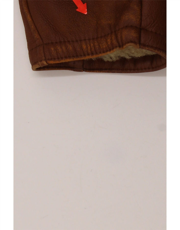 Vintage Γυναικείο Shearling Jacket IT 50 Large Brown Shearling