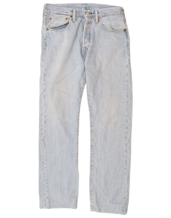 Levi's Mens 501 Straight Jeans W31 L30 Blue Cotton