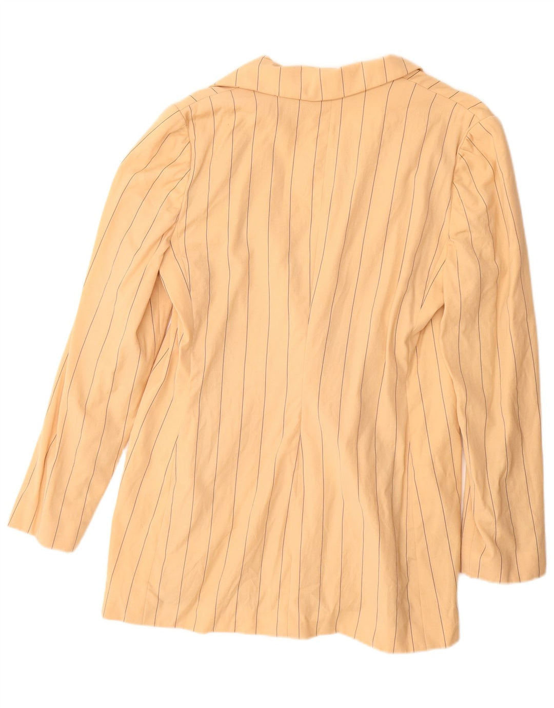 VINTAGE Γυναικείο σακάκι με διπλό στήθος UK 18 XL Beige Pinstripe