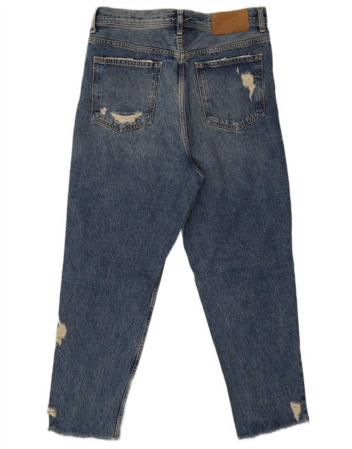 Ανδρικό Zara Distressed Cropped Jeans EU 40 Medium W31 L26 Blue Cotton
