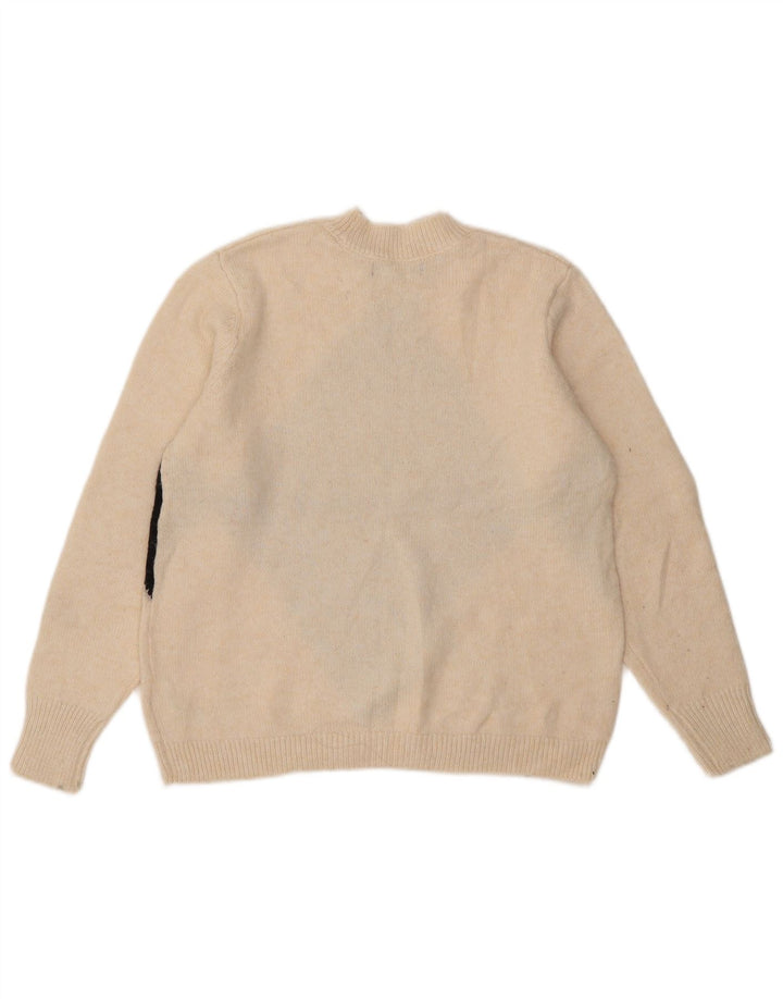 Marks & Spencer Γυναικείο πουλόβερ με λαιμόκοψη UK 14 Medium White