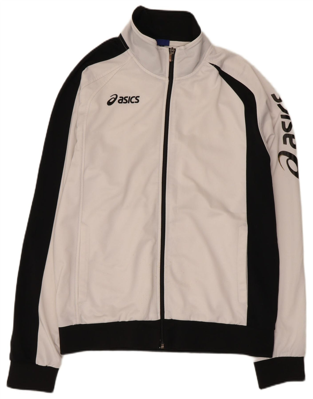 Γυναικεία φόρμα γραφικών Asics Top Jacket UK 18 XL White Colourblock