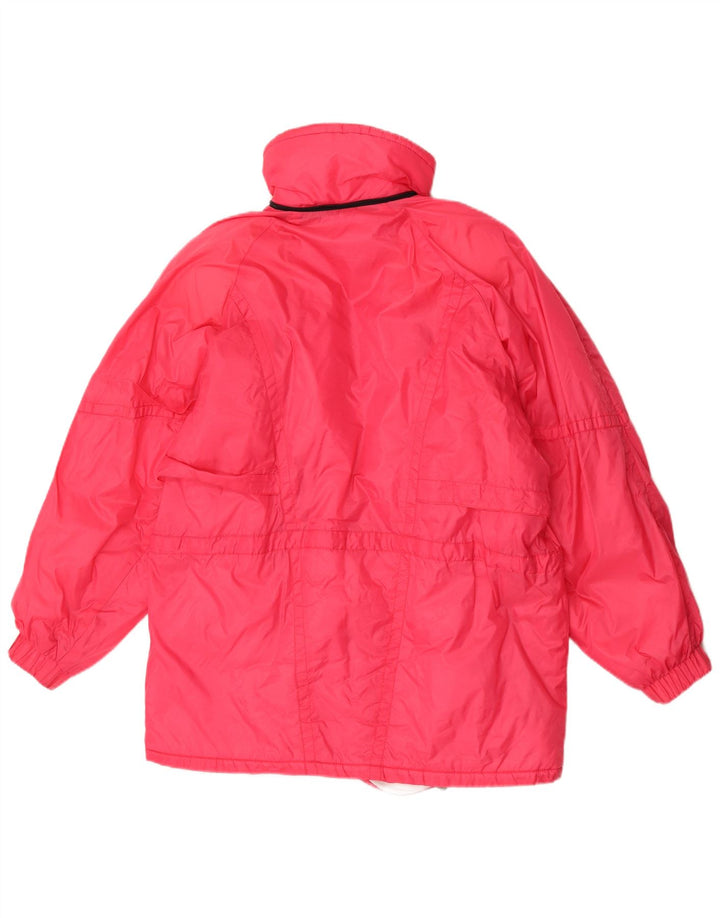 Vintage γυναικείο τζάκετ αντιανεμικό UK 10 Small Pink Polyamide