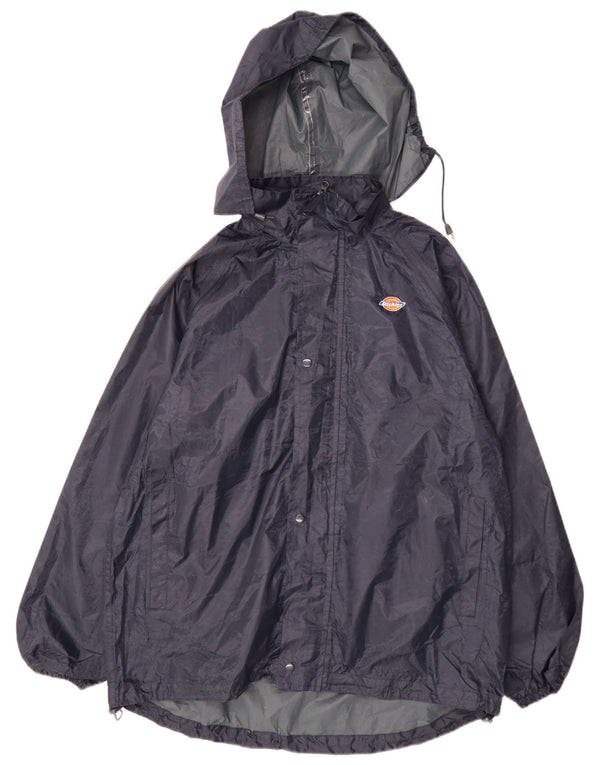 Dickies Ανδρικό μπουφάν βροχής με κουκούλα UK 38 Medium Navy Blue Polyester