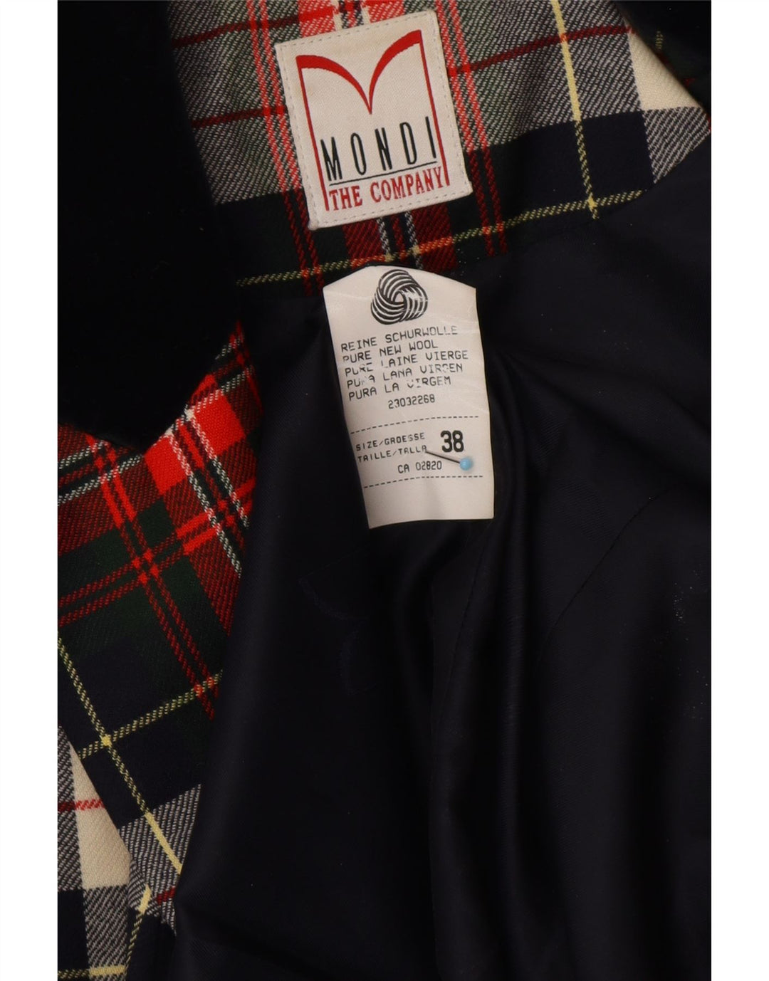 MONDI Γυναικείο Μπουφάν με Longline Blazer EU 38 Medium Red, καρό Classic