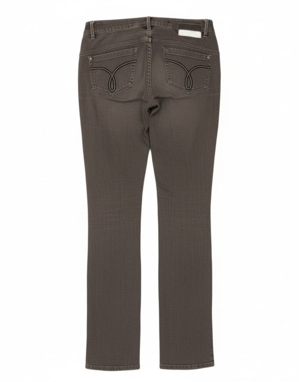 Calvin Klein Womens Body Fit Skinny Jeans W26 L34 Grey Cotton