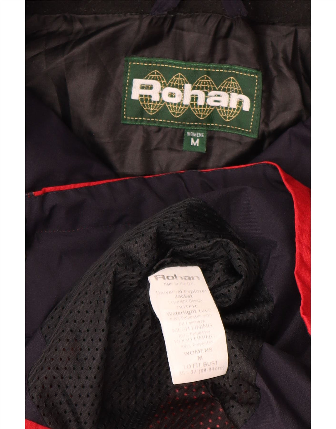 Rohan Γυναικείο Αδιάβροχο με κουκούλα UK 14 Medium Red Polyester