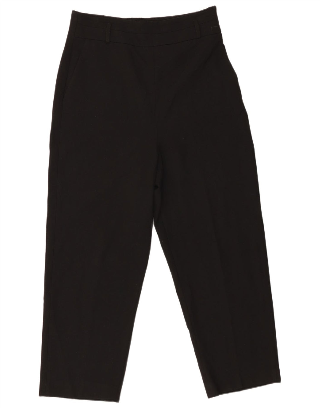 Zara Γυναικείο κωνικό παντελόνι Chino μεγάλο W30 L26 μαύρο πολυεστέρα