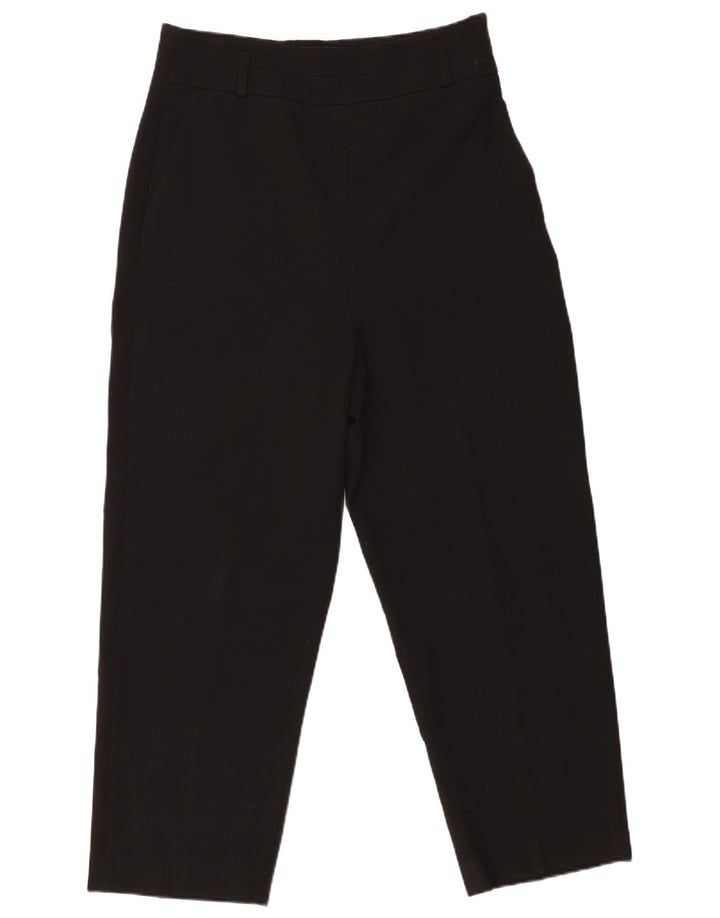 Zara Γυναικείο κωνικό παντελόνι Chino μεγάλο W30 L26 μαύρο πολυεστέρα