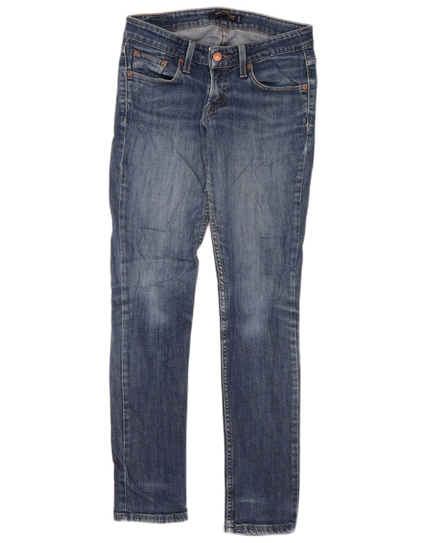 Levi's Womens 524 Super Low Skinny Jeans W28 L30 Blue Cotton