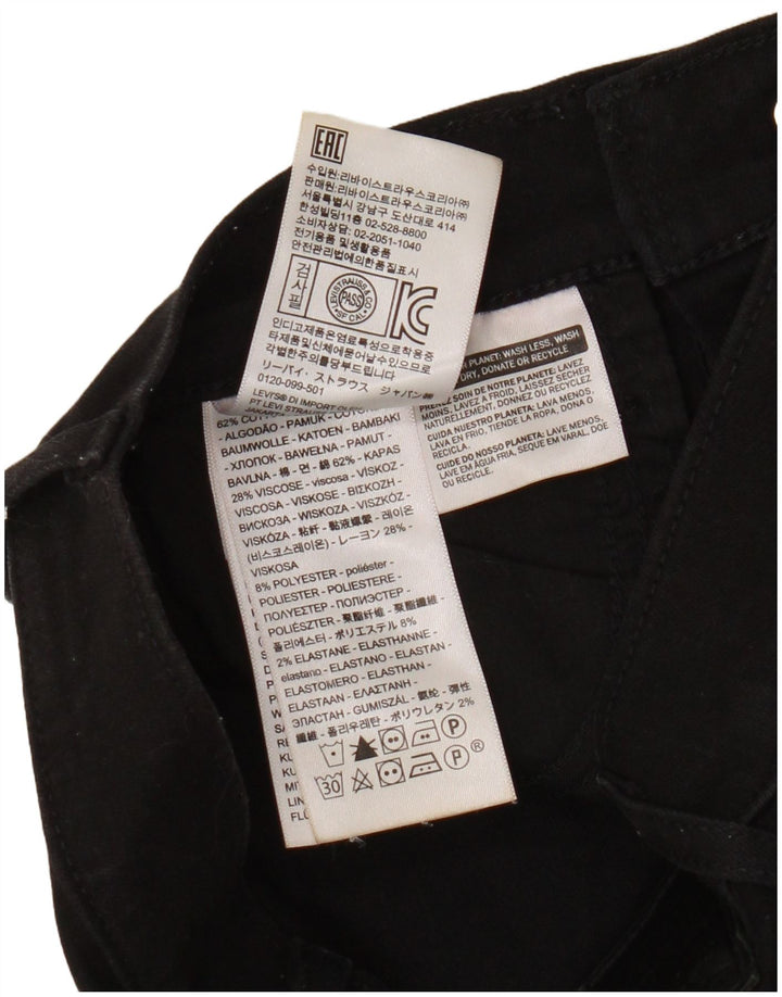 Γυναικείο τζιν Levi's Bootcut W23 L26 μαύρο βαμβακερό