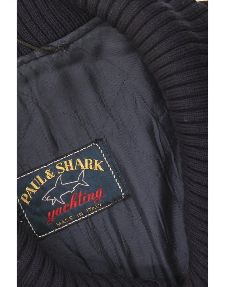 Ανδρικό πανωφόρι Paul & Shark UK 42 XL Navy Blue Wool