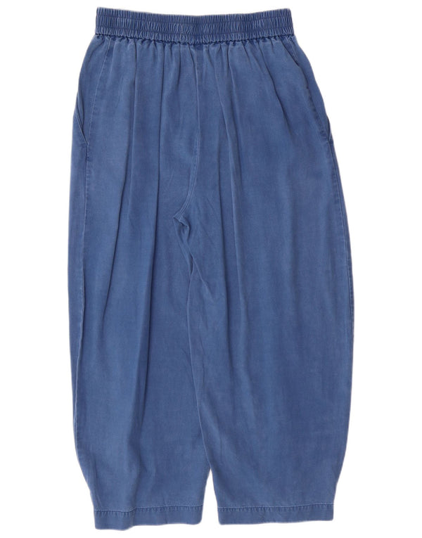 BENETTON Γυναικείο κωνικό παντελόνι Capri Small W26 L22 Blue Lyocell