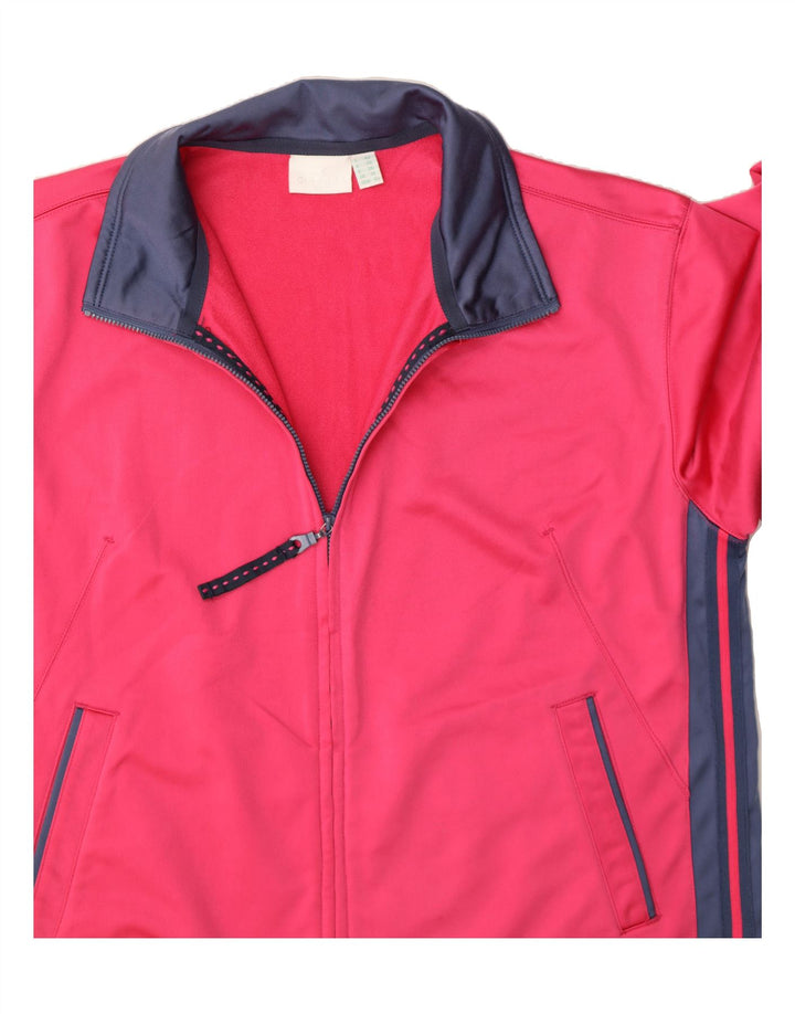 DIADORA Womens Oversized Tracksuit Top Jacket UK 10 Small Pink Colourblock Vintage Diadora and Second-Hand Diadora from Messina Hembry 