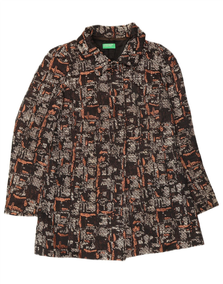 Γυναικείο παλτό UK 10 Small Black Polyester της Benetton