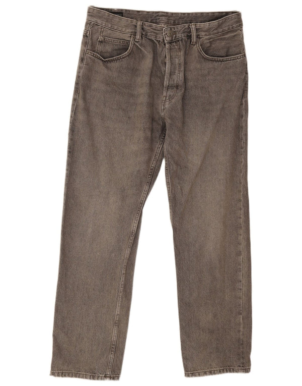Zara Ανδρικό τζιν ίσιο EU 46 XL W36 L30 Γκρι βαμβακερό