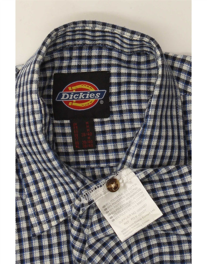 Ανδρικό πουκάμισο Dickies με μεσαίο μπλε Gingham Polyester