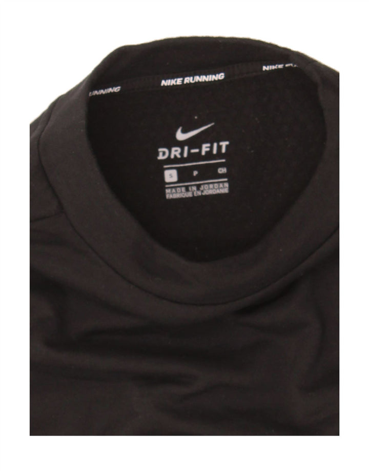 NIKE Womens Dri Fit Oversized Sweatshirt Jumper UK 10 Small Black Vintage Nike and Second-Hand Nike from Messina Hembry 