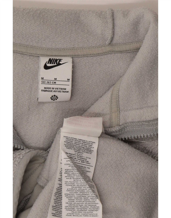 Μπουφάν Nike Boys με κουκούλα Fleece 11-12 ετών Μεσαίο γκρι πολυεστέρα