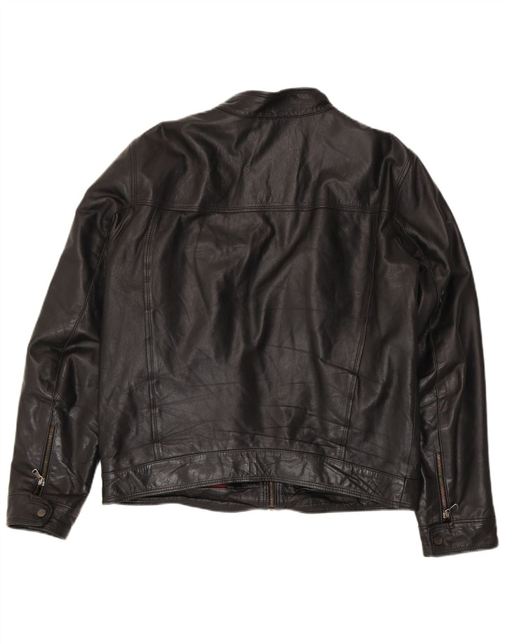 Vintage Ανδρικό Δερμάτινο Μπουφάν IT 54 XL Μαύρο