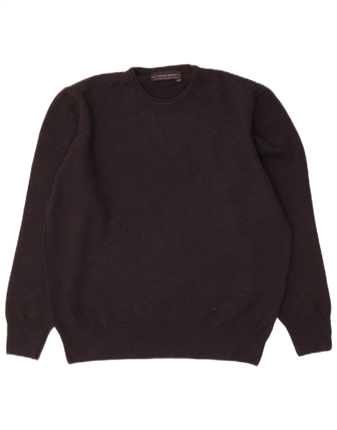 Ανδρικό πουλόβερ Zara Crew Neck Jumper XL Μαύρο