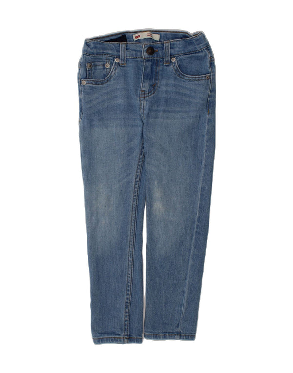 LEVI'S Boys Tapered Skinny Jeans 4-5 Years W20 L16 Blue Cotton