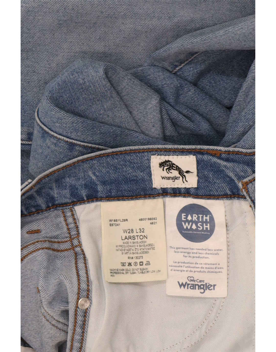 Ανδρικό τζιν Wrangler Larston Slim W28 L32 Μπλε βαμβακερό