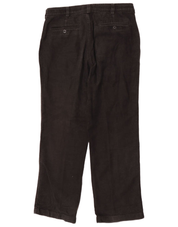 Marks & Spencer Ανδρικό Παντελόνι Chino Straight Blue Harbour W34 L29 Μαύρο
