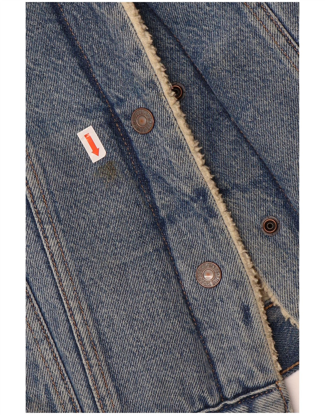 LEVI'S Γυναικείο Τζιν Σέρπα Μπουφάν UK 6 XS Μπλε Βαμβακερό